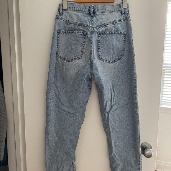 Free People CRVY Georgine Mom Jeans, Faded Indigo, Size 27 - Picture 3 of 7